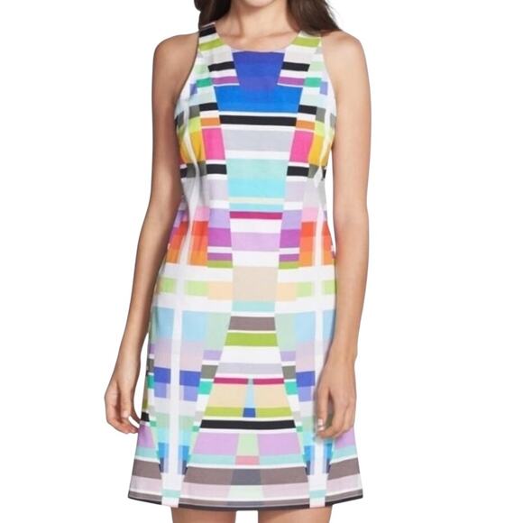 Trina Turk Women’s multicolor abstract tank dress Size 6 - Picture 1 of 10